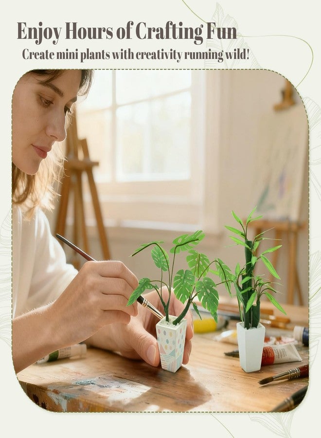 iLAND Crafts for Teens Girls Adult Women DIY Miniature Plants Craft Kits for Beginners Crafting Kits for Teens 14-16 Girls Mini Décor 1/12 Scale Accessories Making Set Crafty Gift Small - Image 3